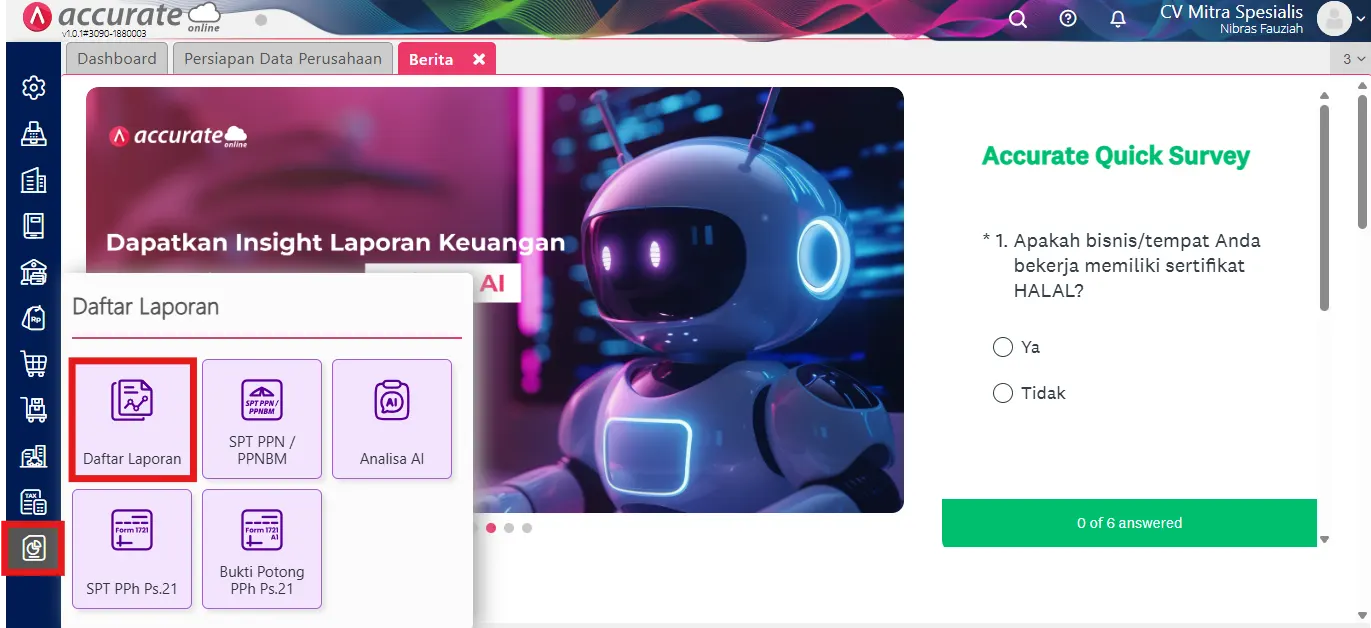 Cara mencatat kurang/lebih bayar PPn